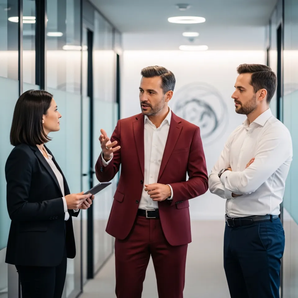 회의 중인 스타트업 투자 미팅